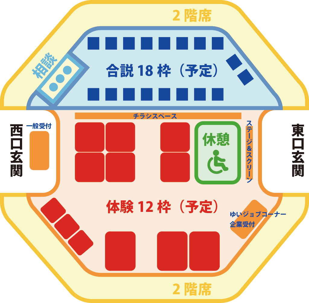 会場全体レイアウト(※暫定)